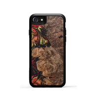 iPhone SE Wood+Resin Phone Case - Haylee (Red, 700962)