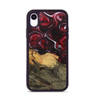 iPhone Xr Wood+Resin Phone Case - Leonel (Red, 700964)