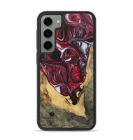 Galaxy S23 Plus Wood+Resin Phone Case - Teagan (Red, 700965)