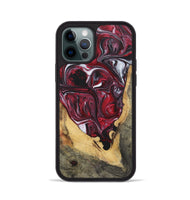 iPhone 12 Pro Wood+Resin Phone Case - Teagan (Red, 700965)