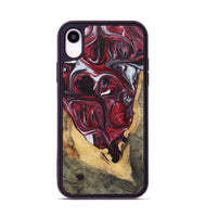 iPhone Xr Wood+Resin Phone Case - Teagan (Red, 700965)