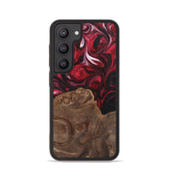 Galaxy S23 Wood+Resin Phone Case - Alexus (Red, 700966)