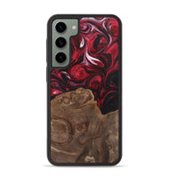 Galaxy S23 Plus Wood+Resin Phone Case - Alexus (Red, 700966)