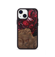 iPhone 13 mini Wood+Resin Phone Case - Alexus (Red, 700966)