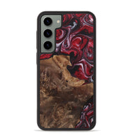Galaxy S23 Plus Wood+Resin Phone Case - Frank (Red, 700967)
