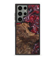 Galaxy S23 Ultra Wood+Resin Phone Case - Frank (Red, 700967)