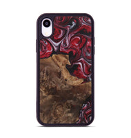 iPhone Xr Wood+Resin Phone Case - Frank (Red, 700967)