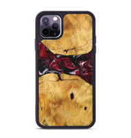 iPhone 11 Pro Max Wood+Resin Phone Case - Ashlyn (Red, 700968)