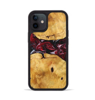 iPhone 12 Wood+Resin Phone Case - Ashlyn (Red, 700968)