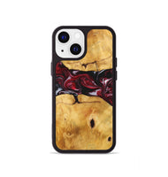 iPhone 13 mini Wood+Resin Phone Case - Ashlyn (Red, 700968)