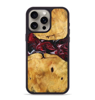 iPhone 15 Pro Max Wood+Resin Phone Case - Ashlyn (Red, 700968)