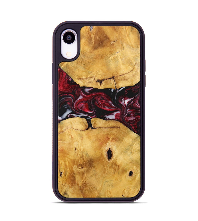 iPhone Xr Wood+Resin Phone Case - Ashlyn (Red, 700968)
