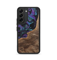 Galaxy S22 Wood+Resin Phone Case - Joni (Purple, 700972)