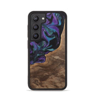 Galaxy S23 Wood+Resin Phone Case - Joni (Purple, 700972)
