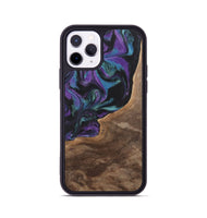 iPhone 11 Pro Wood+Resin Phone Case - Joni (Purple, 700972)