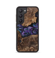 Galaxy S23 Wood+Resin Phone Case - Charlotte (Purple, 700973)