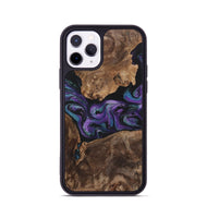 iPhone 11 Pro Wood+Resin Phone Case - Charlotte (Purple, 700973)