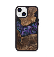 iPhone 13 Wood+Resin Phone Case - Charlotte (Purple, 700973)