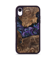 iPhone Xr Wood+Resin Phone Case - Charlotte (Purple, 700973)