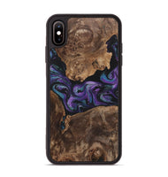 iPhone Xs Max Wood+Resin Phone Case - Charlotte (Purple, 700973)