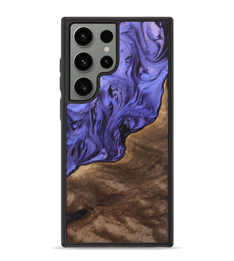 Galaxy S23 Ultra Wood+Resin Phone Case - Felicity (Purple, 700975)