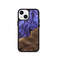 iPhone 13 mini Wood+Resin Phone Case - Felicity (Purple, 700975)
