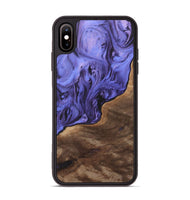 iPhone Xs Max Wood+Resin Phone Case - Felicity (Purple, 700975)