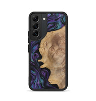 Galaxy S22 Wood+Resin Phone Case - Agnes (Purple, 700978)