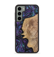 Galaxy S23 Plus Wood+Resin Phone Case - Agnes (Purple, 700978)