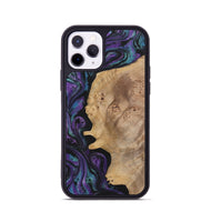 iPhone 11 Pro Wood+Resin Phone Case - Agnes (Purple, 700978)