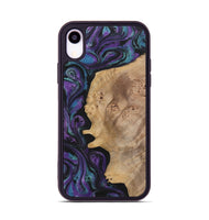 iPhone Xr Wood+Resin Phone Case - Agnes (Purple, 700978)