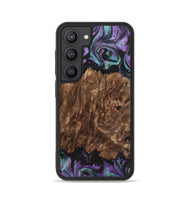 Galaxy S23 Wood+Resin Phone Case - Amina (Purple, 700983)