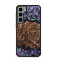 Galaxy S23 Plus Wood+Resin Phone Case - Amina (Purple, 700983)