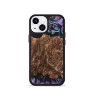 iPhone 13 mini Wood+Resin Phone Case - Amina (Purple, 700983)