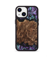 iPhone 13 Wood+Resin Phone Case - Amina (Purple, 700983)