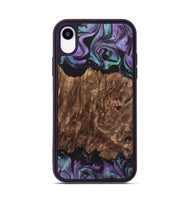 iPhone Xr Wood+Resin Phone Case - Amina (Purple, 700983)