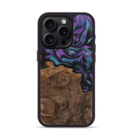 iPhone 15 Pro Wood+Resin Phone Case - Kassandra (Purple, 700988)