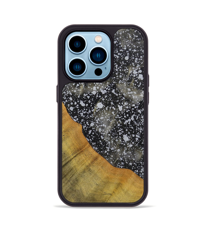 iPhone 14 Pro Wood+Resin Phone Case - Agnes (Cosmos, 700997)