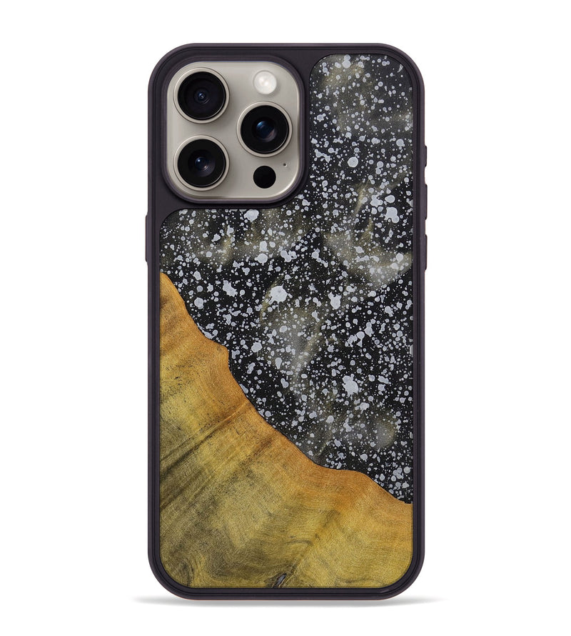 iPhone 15 Pro Max Wood+Resin Phone Case - Agnes (Cosmos, 700997)