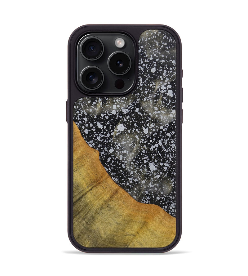 iPhone 15 Pro Wood+Resin Phone Case - Agnes (Cosmos, 700997)