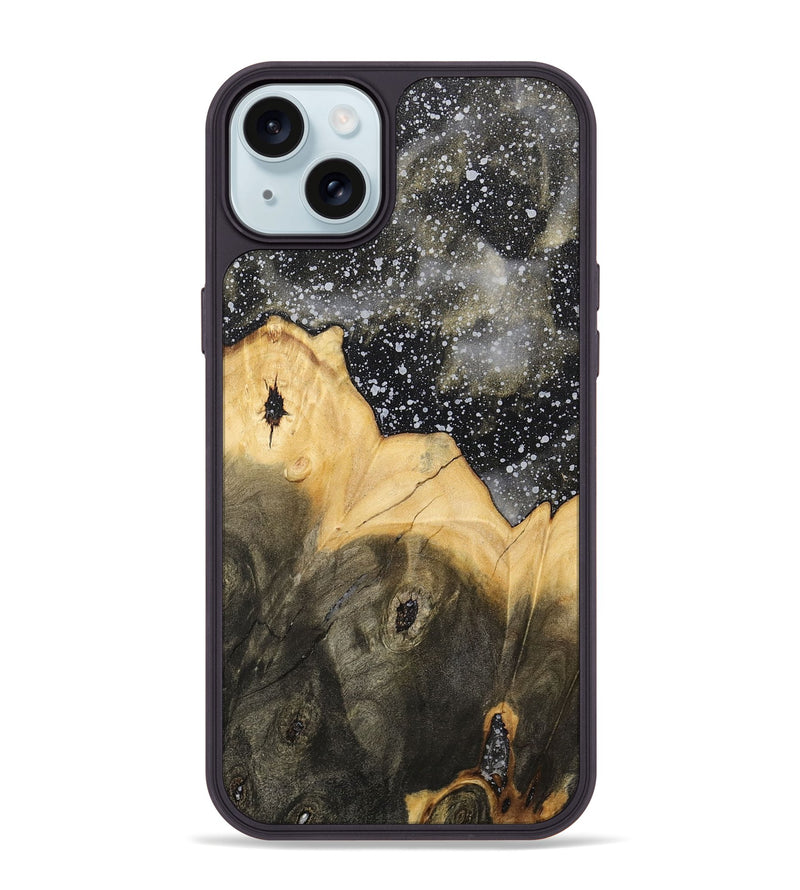 iPhone 15 Plus Wood+Resin Phone Case - Marley (Cosmos, 700999)