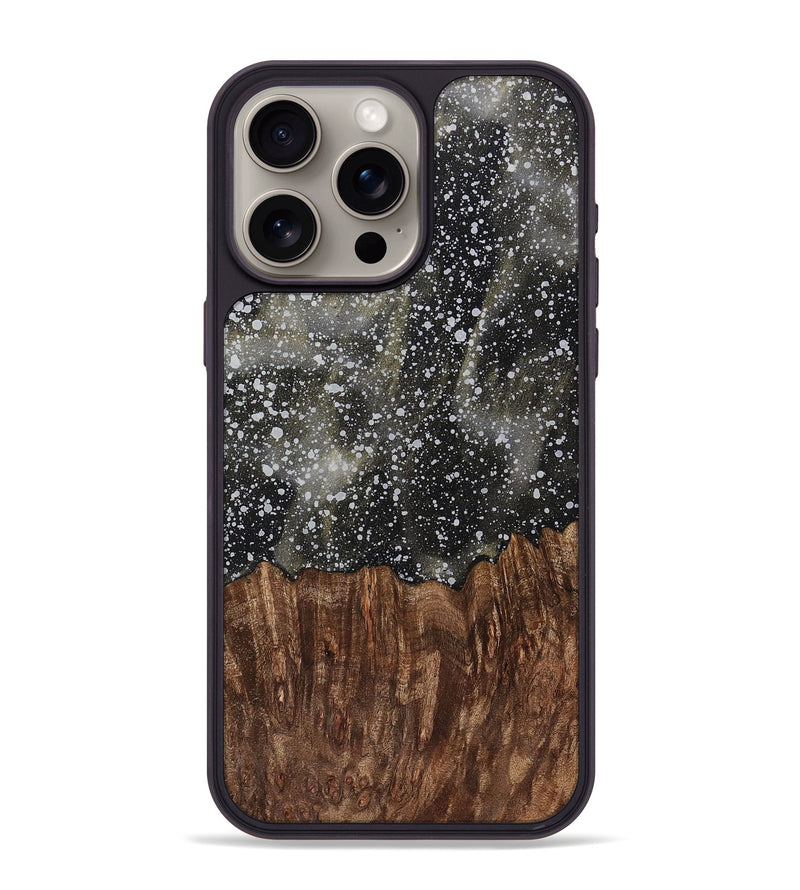 iPhone 15 Pro Max Wood+Resin Phone Case - Harrison (Cosmos, 701004)