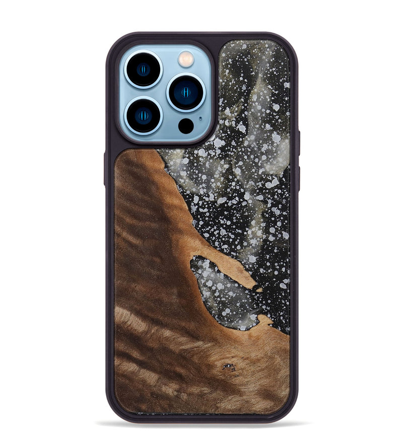iPhone 14 Pro Max Wood+Resin Phone Case - Charlee (Cosmos, 701005)