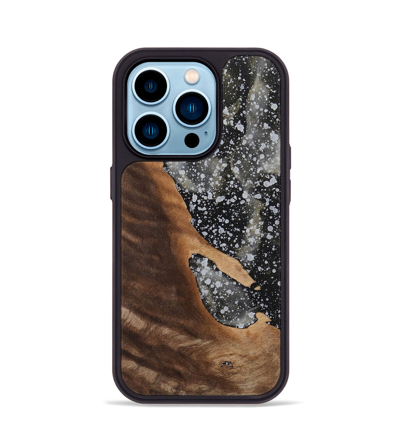 iPhone 14 Pro Wood+Resin Phone Case - Charlee (Cosmos, 701005)