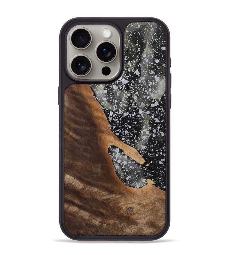 iPhone 15 Pro Max Wood+Resin Phone Case - Charlee (Cosmos, 701005)