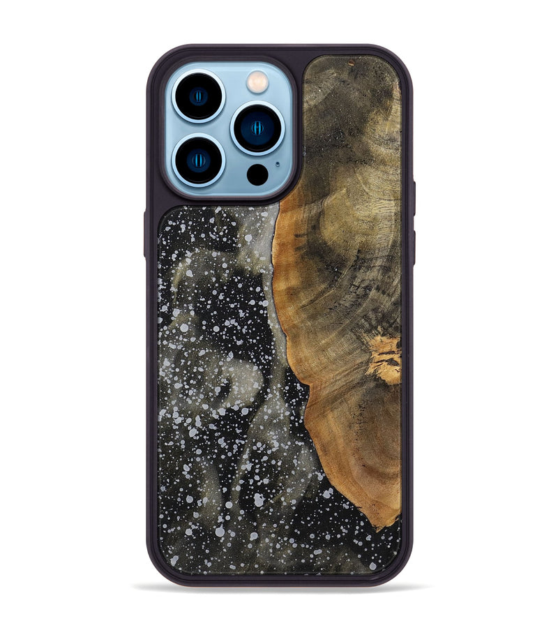 iPhone 14 Pro Max Wood+Resin Phone Case - Sergio (Cosmos, 701006)