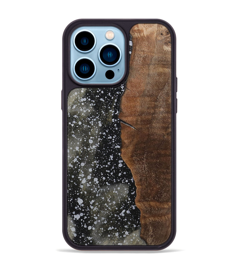 iPhone 14 Pro Max Wood+Resin Phone Case - Leanne (Cosmos, 701012)