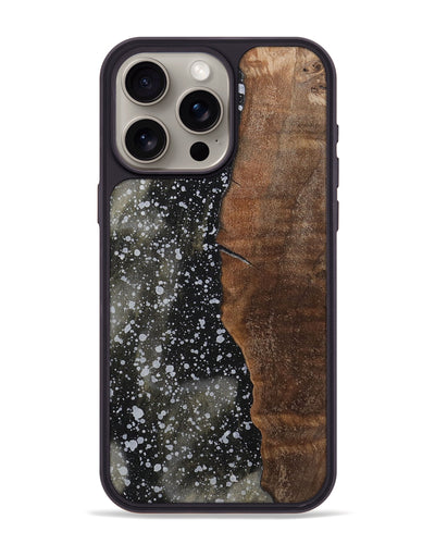 iPhone 15 Pro Max Wood+Resin Phone Case - Leanne (Cosmos, 701012)