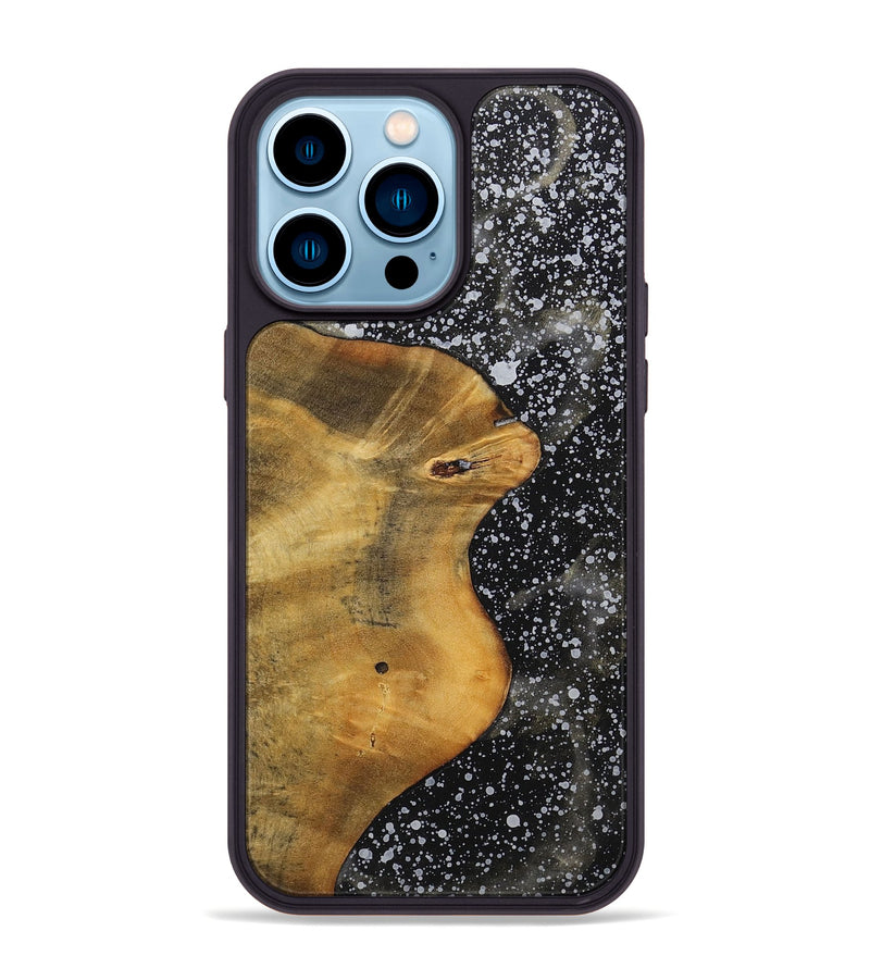 iPhone 14 Pro Max Wood+Resin Phone Case - Hallie (Cosmos, 701021)