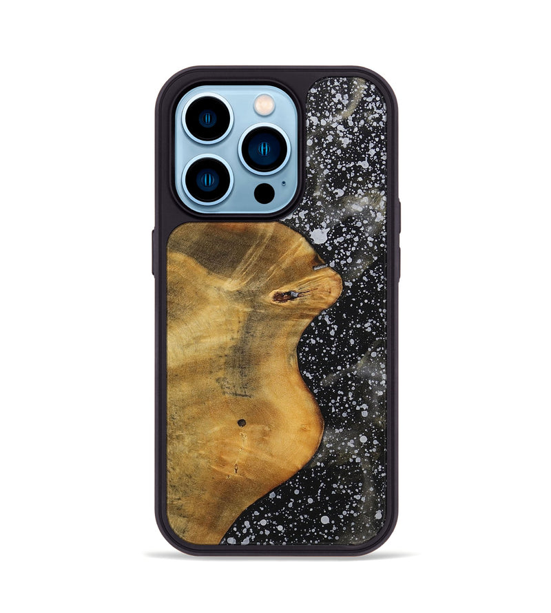 iPhone 14 Pro Wood+Resin Phone Case - Hallie (Cosmos, 701021)